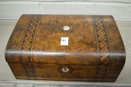 A Victorian walnut writing slope.