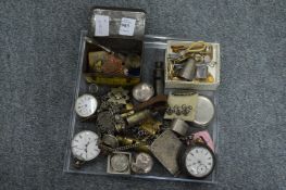 Pocket watches, watch chains and other collectables.