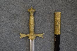 A good Masonic sword by Spencer & Co., Queen St., London.