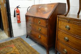 A George III mahogany bureau.