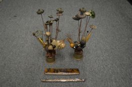 A collection of hat pins etc.