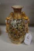 A small Satsuma vase.