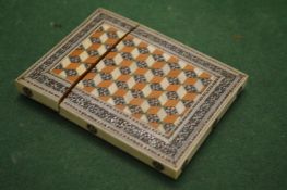An Indian inlaid card case.