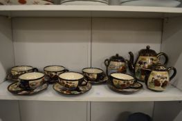 A Satsuma tea service.