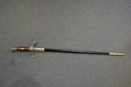 A reproduction Crusaders sword.