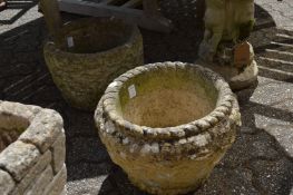 Two small garden planters.