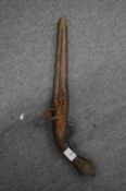An old Turkish flintlock pistol.