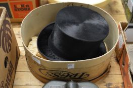 A boxed top hat.