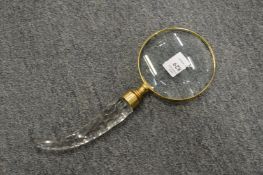 A decorative magnifying glass.