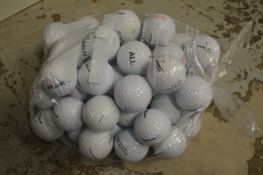 A bag of golf balls.