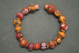 An African bead necklace.