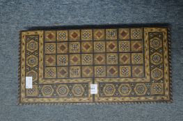 An eastern inlaid backgammon box.