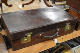 A good large leather suitcase.