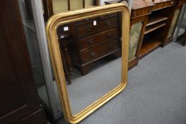 A 19th century gilt framed mirror.