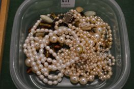 Pearl necklaces etc.