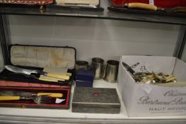 Various plated items etc.