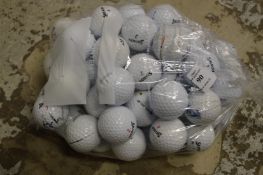 A bag of golf balls.