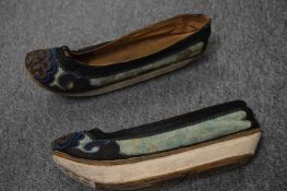 A pair of Korean embroidered shoes.