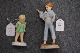 Two Royal Worcester figures.