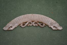 An unusual Chinese hardstone pendant.