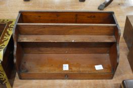 A table-top book carrier.