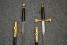 Two Masonic swords.