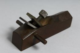 A JAPANESE BRONZE PLANE, 3.75ins.
