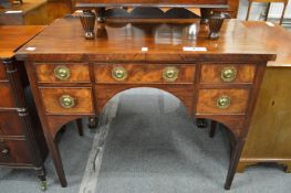 A good 19th century mahogany small sideboard with central frieze drawer flanked by two smaller