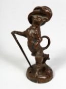 ANTOINE BOFILL (SPANISH) 1875 - 1939. A SMALL AMUSING BRONZE 