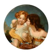 AFTER LAWRENCE. The Calmady Children, oil on board, 12