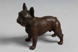 AN AUSTRIAN BRONZE BULL DOG. 2.25ins long.