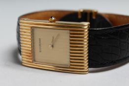 A GOOD 18CT GOLD BOUCHERON WRISTWATCH. No. AA/ 03136
