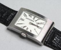 A GOOD 18CT GOLD BOUCHERON WRISTWATCH. No. 090 -62333.