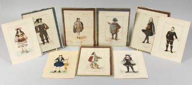 NINE FRENCH FASHION ENGRAVINGS.