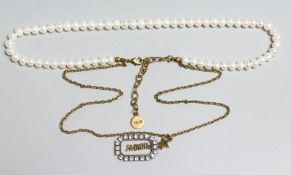 A DIOR NECKLACE