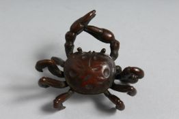 A LARGE JAPANESE BRONZE CRAB.