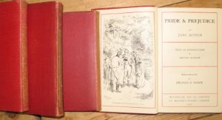 AUSTEN (Jane) Pride &Prejudice, 12mo, illus. by C. E. Brock, cloth gilt, L., 1929; & 3 others by