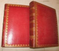 PENNANT (Thomas) A Tour in Wales, 2 vols, 4to, wide margins, fine contemp. red straight-grain