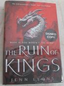 LYONS (JENN) The Ruin of Kings, Tor, d.w., 1st Limited Edn. No. 479 of 500 copies, Signed, 2019