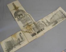 HORNOR (T.) Prospectus, View of London, 8vo, pamphlet, frontis & 3 folding litho plates (