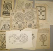 ARMILLARY SPHERES, assorted prints, incl. architecture (30+).