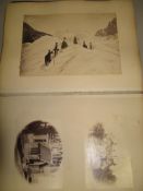 PHOTOGRAPH ALBUM, 19th c., folio, 25 Irish / Killarney photos, 18 ALPINE (incl. Mountaineering),