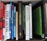 GUN SHOOTING, FIREARMS, history, practice, etc. (2 boxes).