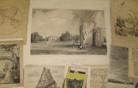 ASTRONOMY, telescopes etc., prints (Q).