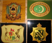 RAILWAYANA, 4 large, fine quality replicas of railway signs / emblems, including Buenos Aires, North