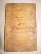 FARM WAGES ACCOUNTS BOOK, folio, manuscript entries, vellum bound, ca. 1807