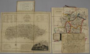 [MAPS] DIX (T.) A New Map of the County of Sussex, folding engr. map, cloth covers, 15 x 18