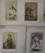 PHOTOGRAPHY, 3 album leaves of carte-de-visite of celebrities of the theatre, opera and