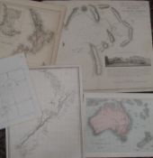 AUSTRALIA / NEW ZEALAND, small coll'n, MAPS (7).