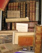 misc. ANTIQUARIAN books, bindings etc. (1 box).